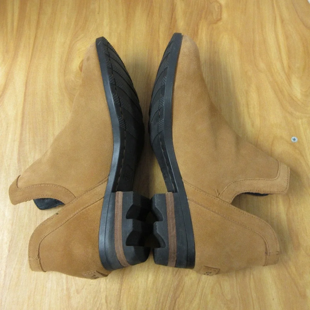 SOREL Lolla Cut-Out Bootie Womens‎ 10 Camel Brown Suede Leather Ankle Boots NEW
